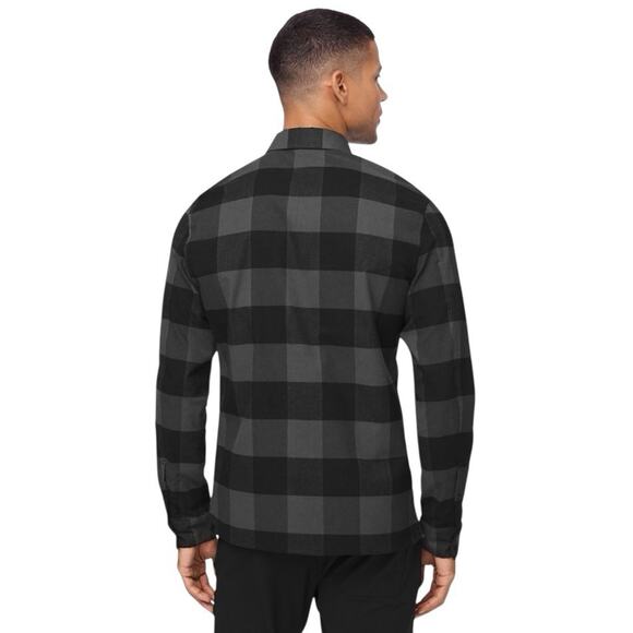 Lululemon Masons Peak Flannel Black And Gray Size Large - Picture 2 of 9